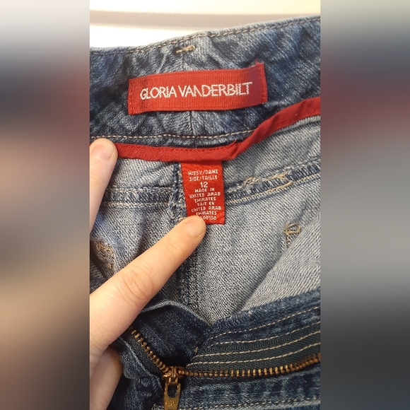 Womens' Gloria Vanderbilt light denim skirt - size 12 - Picture 3 of 4